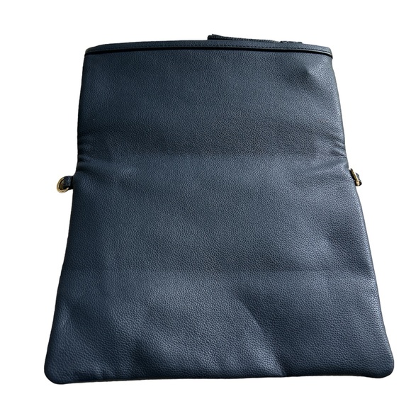 GIGI New‎ York Navy Embossed Python Leather Tassel Clutch - Picture 4 of 5